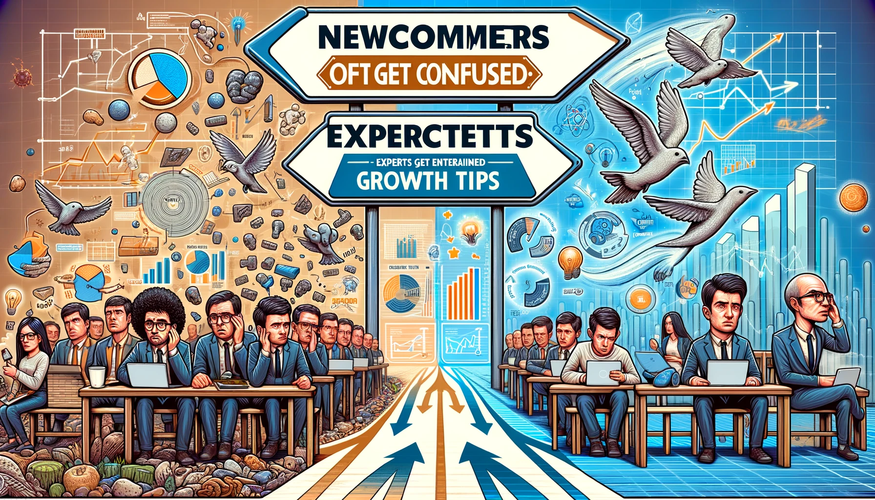 Newcomers often get confused experts get entertained Growth Tips