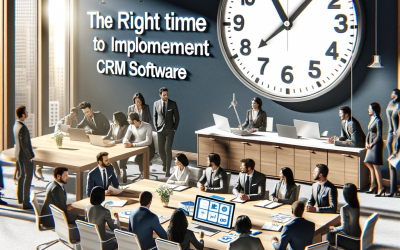 The right time to Have a CRM software